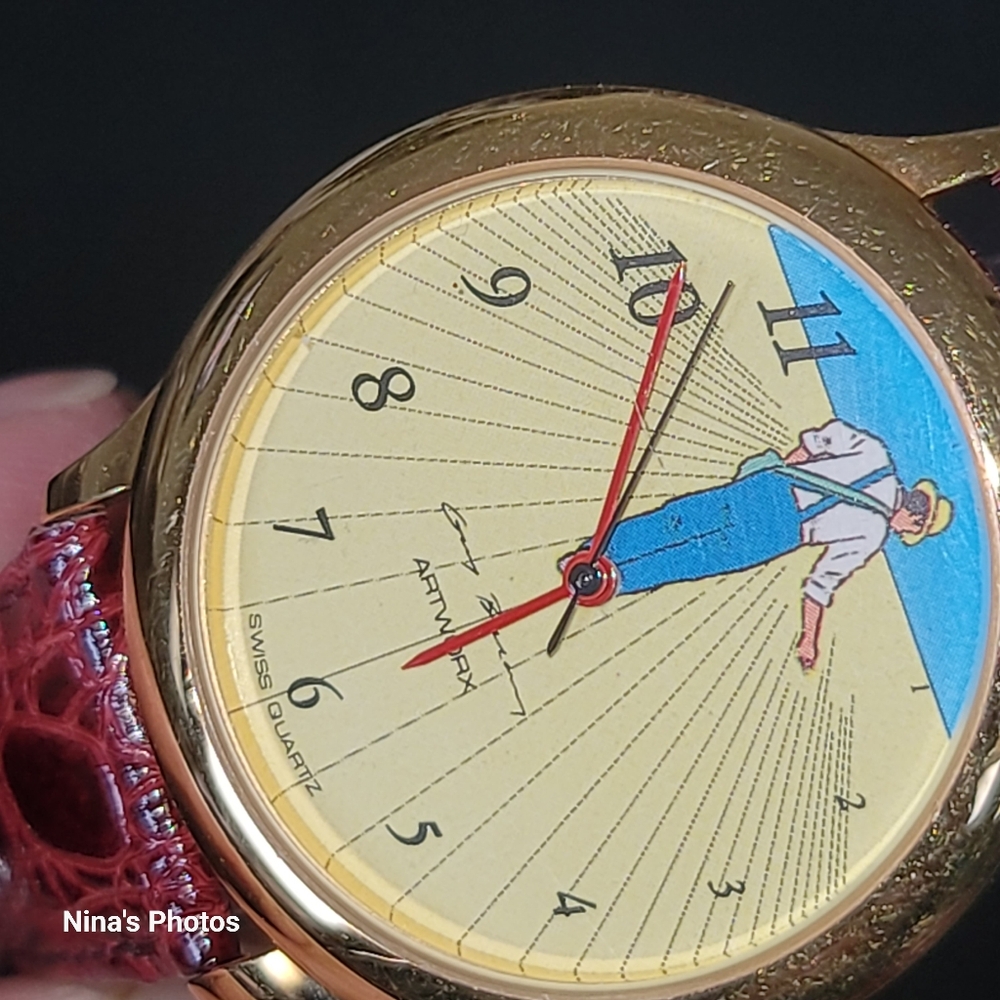 VTG Artwörx Farmer Farming Aubry Freres S.A. For Roland Swiss Unisex 35mm Watch - Picture 5 of 13